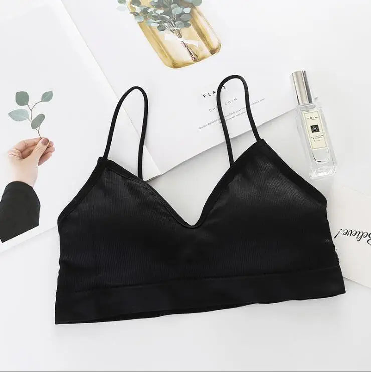 Women Tank Crop Tops Seamless Underwear Beauty Back Sports Lingerie Padded Cropped Female Crop Tops Sexy Camisole Femme