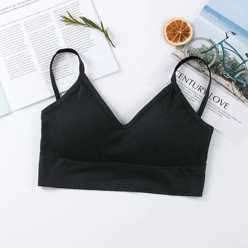 Women Tank Crop Tops Seamless Underwear Beauty Back Sports Lingerie Padded Cropped Female Crop Tops Sexy Camisole Femme