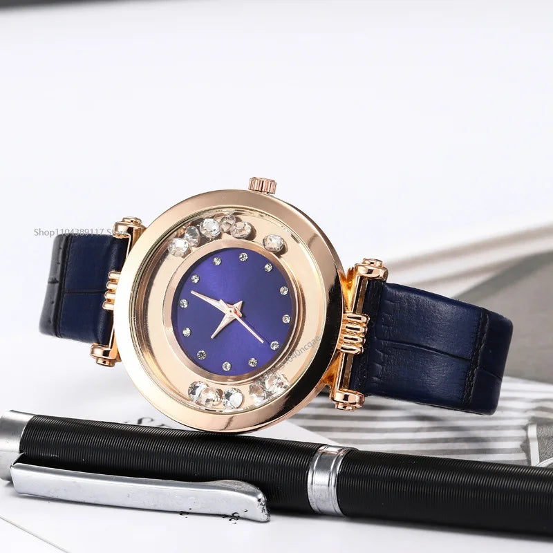 Watches for Women Female Luxury Temperament Ladies Watch Leather Belt Watch Analog Quartz Watch Reloj Mujer Montre Femme