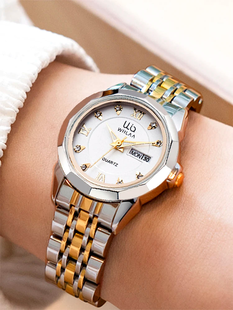 Women Watches 2025 Top Brand Luxury Stainless Steel Band High Quality Ladies Wrist Watches For Female Clock Women Quartz Watch