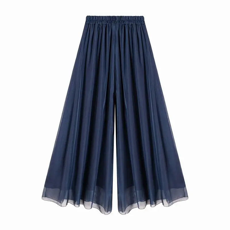 Women A-line Pants Black Wide-legged Pants High Waist Woman Clothing Loose Y2k Streetwear Design Chic Casual Thin New Trouser